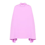 Tiwa Cape Top and Plisse Skirt Set in Lilac