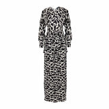 Temi Printed Plisse Maxi Dress