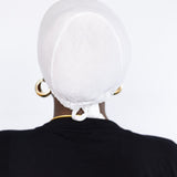 Satin Lined Undercap in White