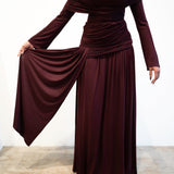 Lira Draped Maxi Skirt