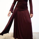 Lira Draped Maxi Skirt