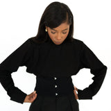 Fefe Long Sleeve Corset Top