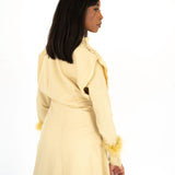 Irawo Long Feather Sleeve Dress